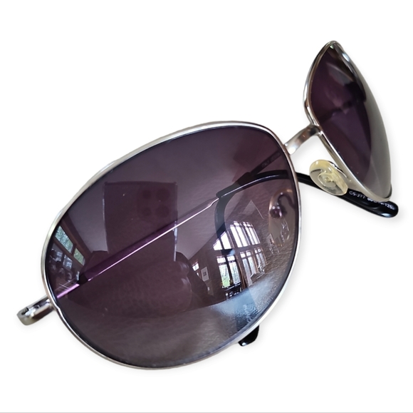 Vintage Italian Designer Metal Frame Classic Aviator Glasses - Picture 8 of 13